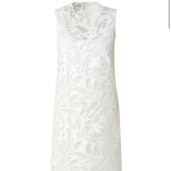 Akris Punto Faux Leather Leaves Dress - Picture 3 of 10